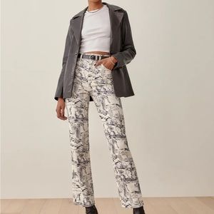 Reformation Oasis High Rise Straight Jeans